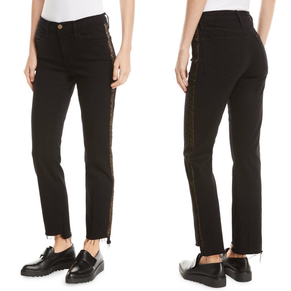 NWT FRAME Le High Straight Stagger Hem Jeans
